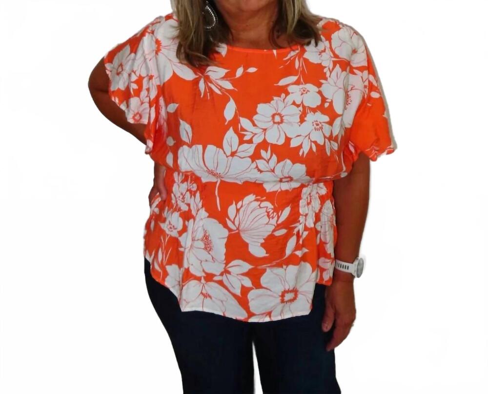 NEW UMGEE tammy top in tangerine